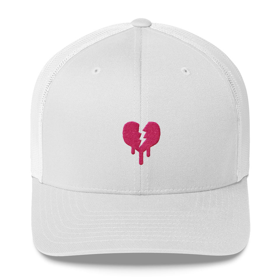 "Broken Heart" Trucker Cap design by Hero. - shop.designhero
