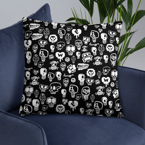 "Skulls" Basic Pillow by design hero. - shop.designhero