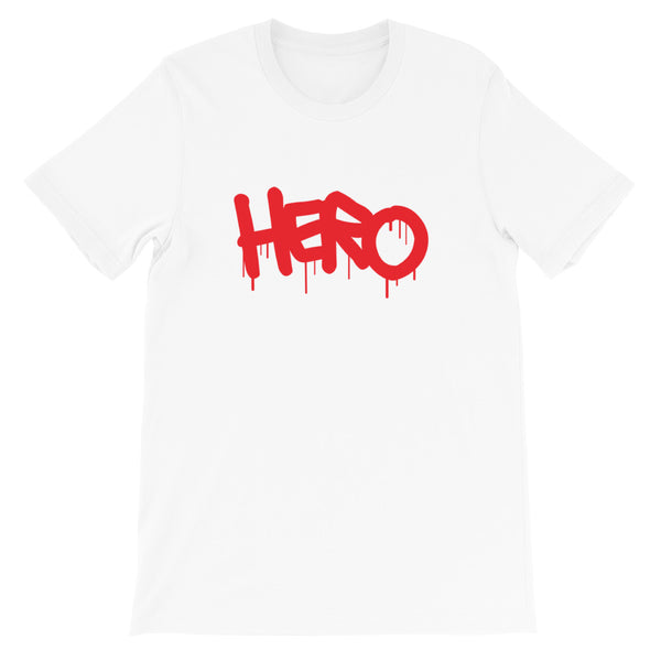 "Hero" Short-Sleeve Unisex T-Shirt design by Hero. - shop.designhero