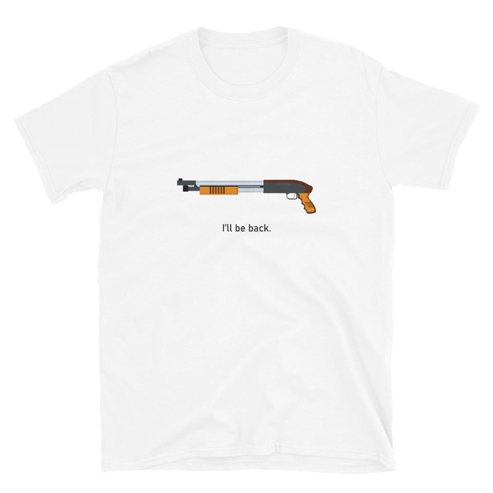 "I'll Be Back" Short-Sleeve Unisex Emoji T-Shirt - shop.designhero