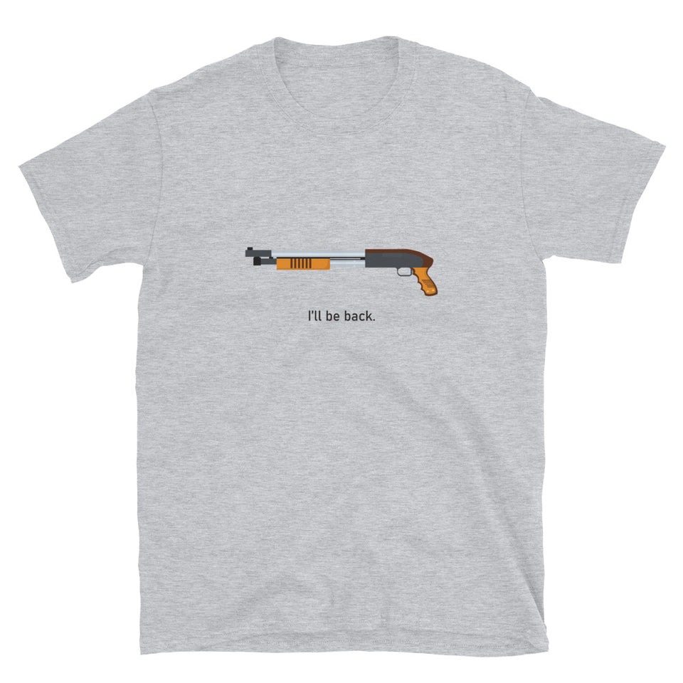 "I'll Be Back" Short-Sleeve Unisex Emoji T-Shirt - shop.designhero