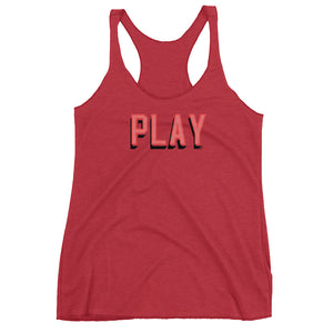 "Play" Women's Racerback Tank - shop.designhero