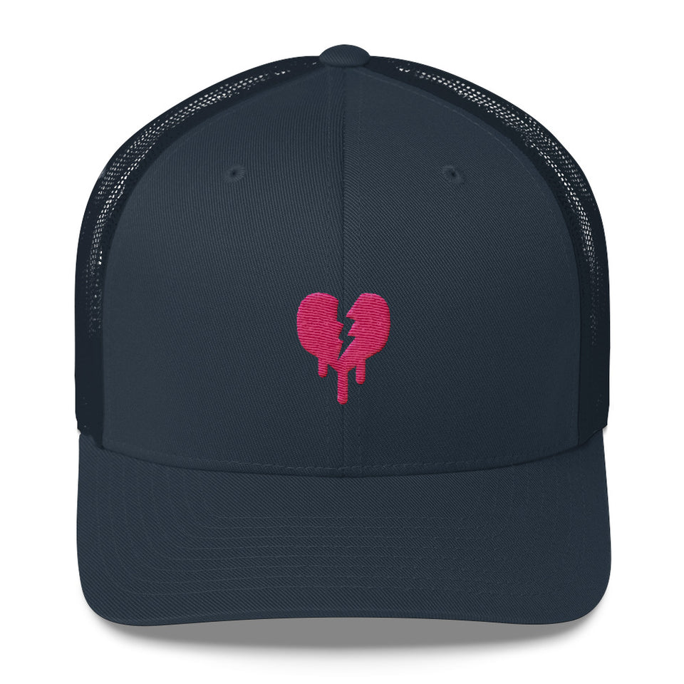 "Broken Heart" Trucker Cap design by Hero. - shop.designhero