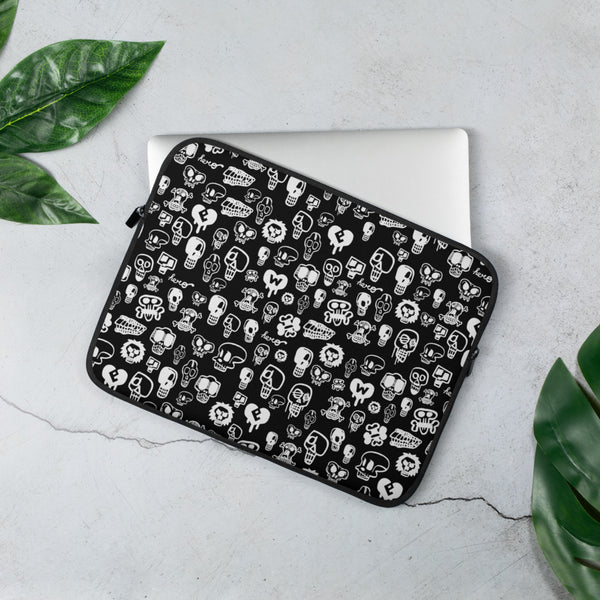 "Skulls" Laptop Sleeve by Hero. - shop.designhero
