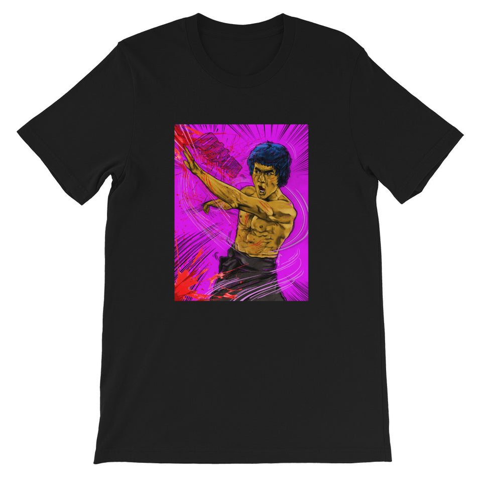 "Bruce Lee" Short-Sleeve Unisex T-Shirt design by Hero. - shop.designhero