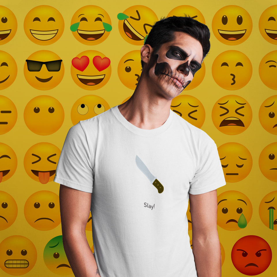 "Slay!" Short-Sleeve Emoji Unisex T-Shirt - shop.designhero