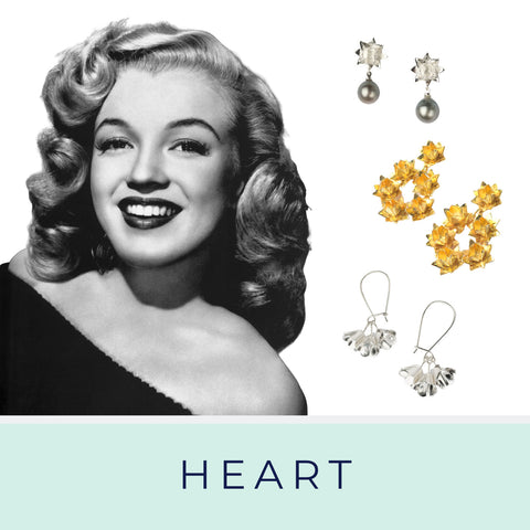 Heart shaped face and Brave Edith earrings