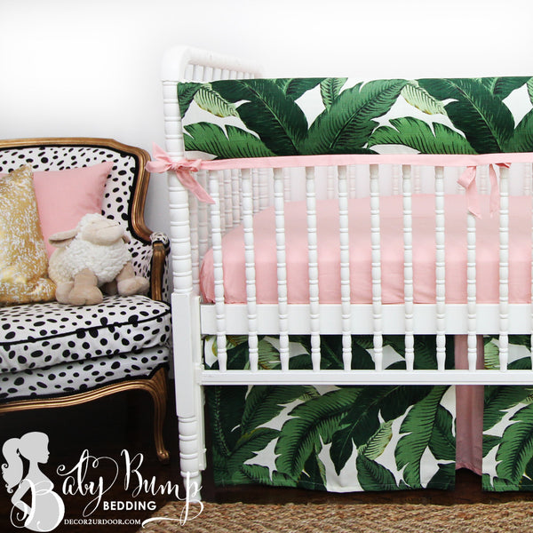 palm leaf crib sheet