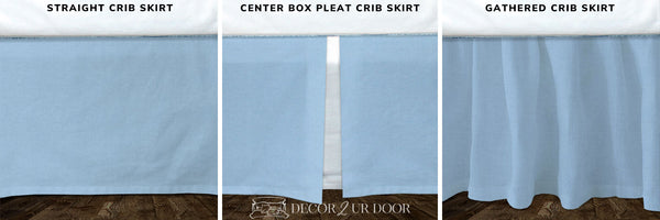 box pleat crib skirt