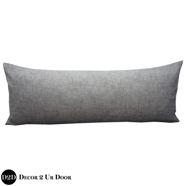 long gray pillow