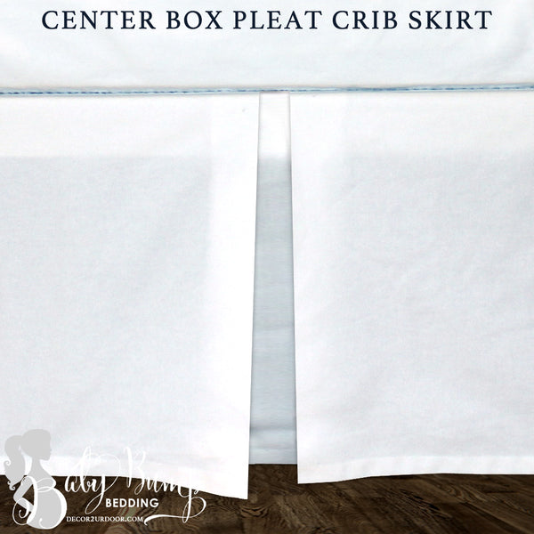 box pleat crib skirt