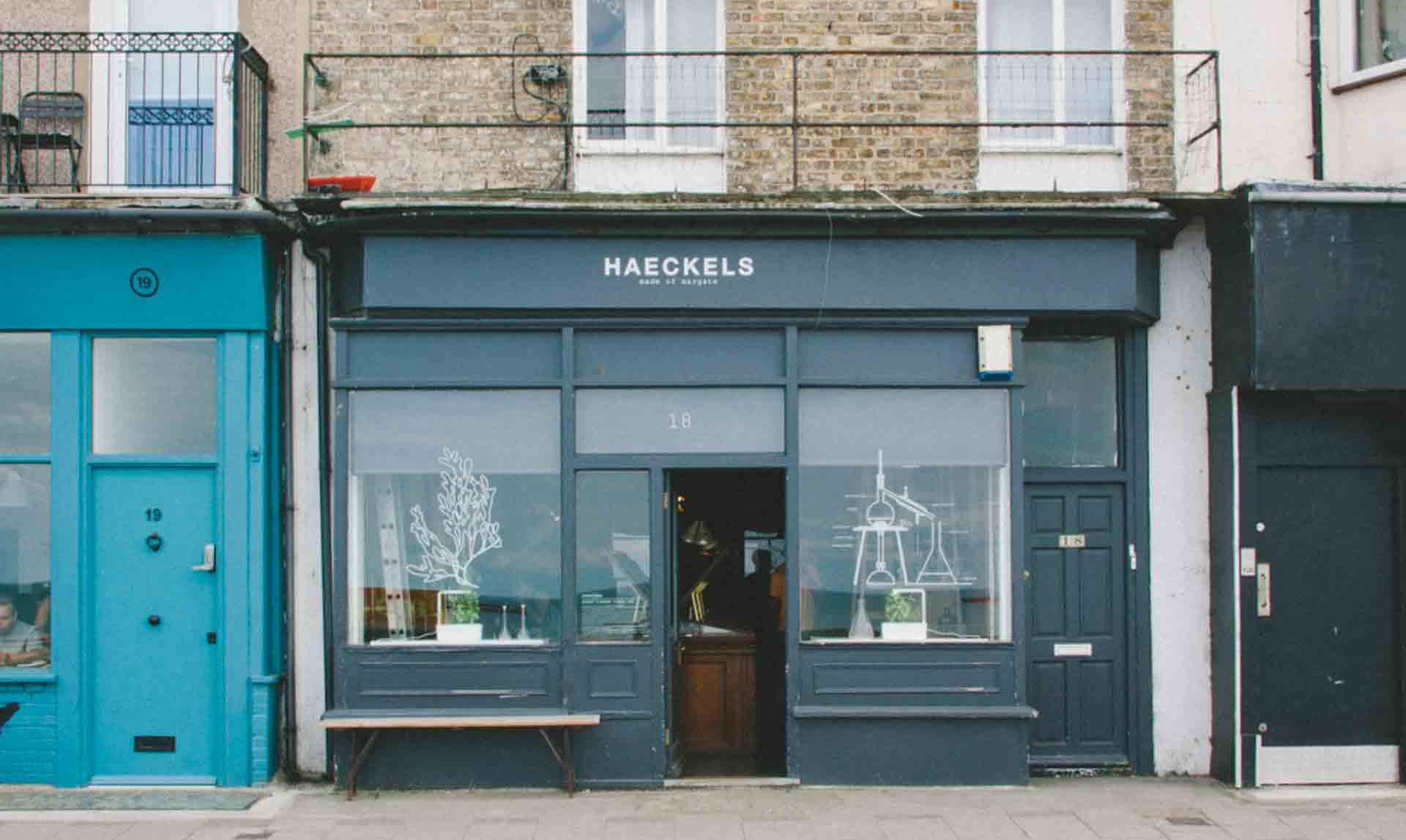 Haeckels natural seaweed beauty products shopfront