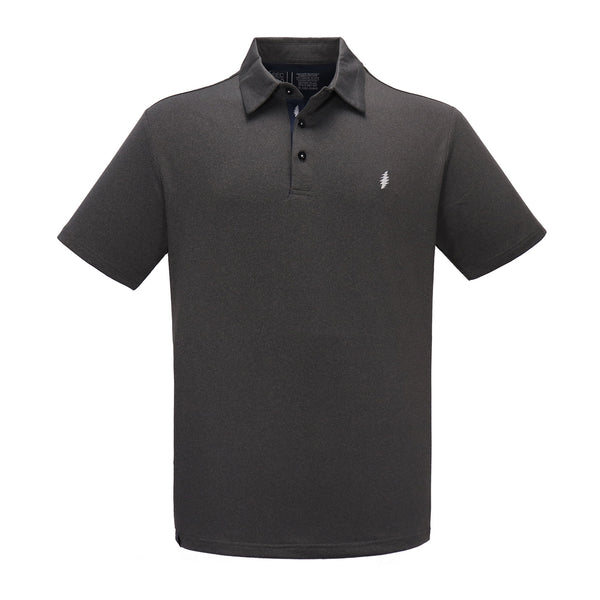 Grateful Dead Bolt Dry Fit Polo | Charcoal– Section 119