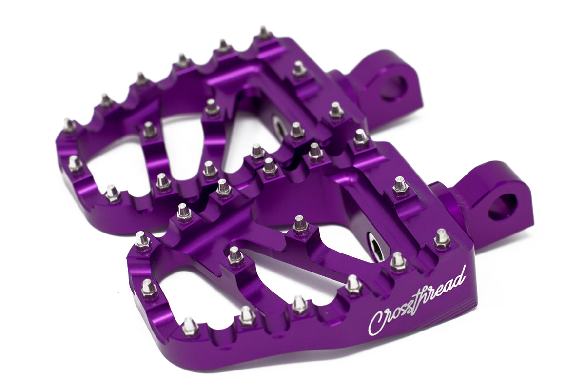 purple bike pegs