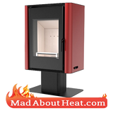 DSS 9kW Contemporary Modern Free Standing Multi Colour Wood Fired Stove madaboutheat.com