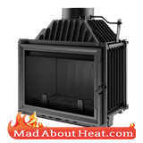 KBM 10kW Cast Iron Stove Insert Multi Fuel Log Coal Burner