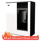 KKVP 8kW Wood Pellet Biomass Stove Automated Air Heater madaboutheat.com