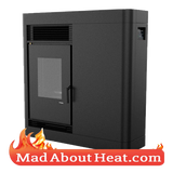 Wood Pellet stoves room heater holiday home automated kW for sale delivery to France Spain UK Wales England Ireland WHITE PNG