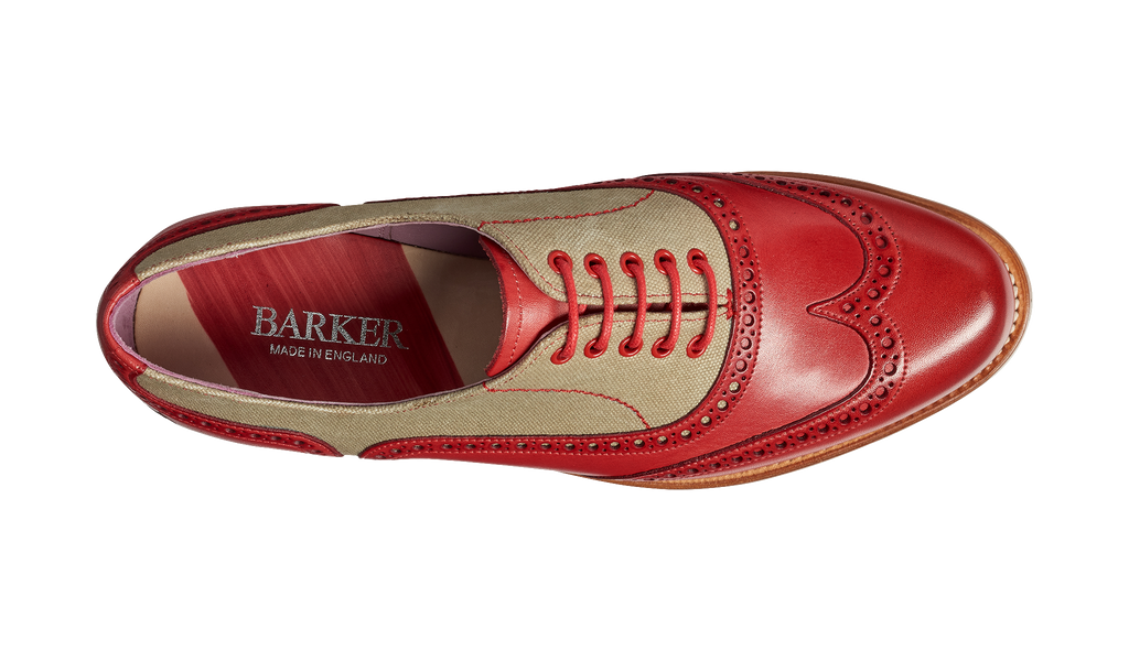 barker hand painted shoes