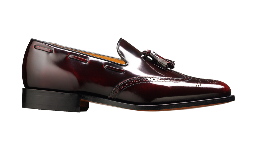 Clive - Burgundy Hi-Shine Wingtip 