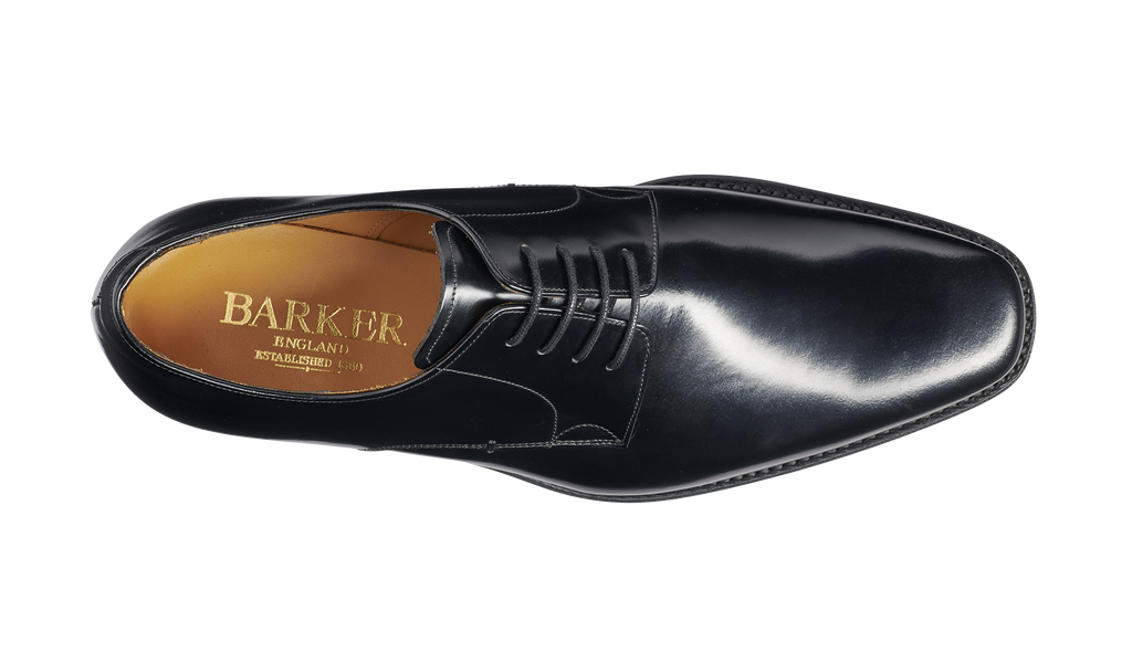 Lyle - Black Hi-Shine | Barker Shoes UK