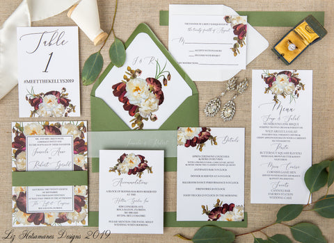 romantic-burgundy-floral-wedding-invitation-luxury-wedding-and-event-stationery-liz-kotsamanes-designs-cambridge-ontario-canada
