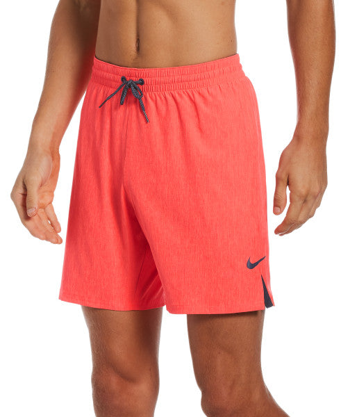 Nike Swim Men's Essential Vital 7" Volley Swim Shorts Bright Crimson