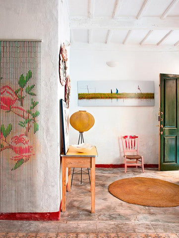 zona de estar decoración ecléctica