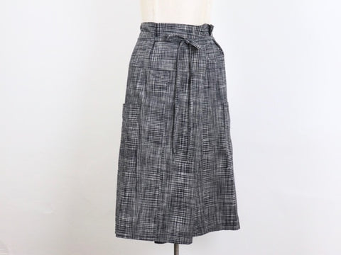 Nehalem Skirt in handloom cotton check fabric