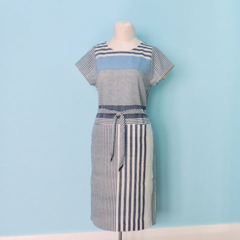 Striped Cielo Dress Belted