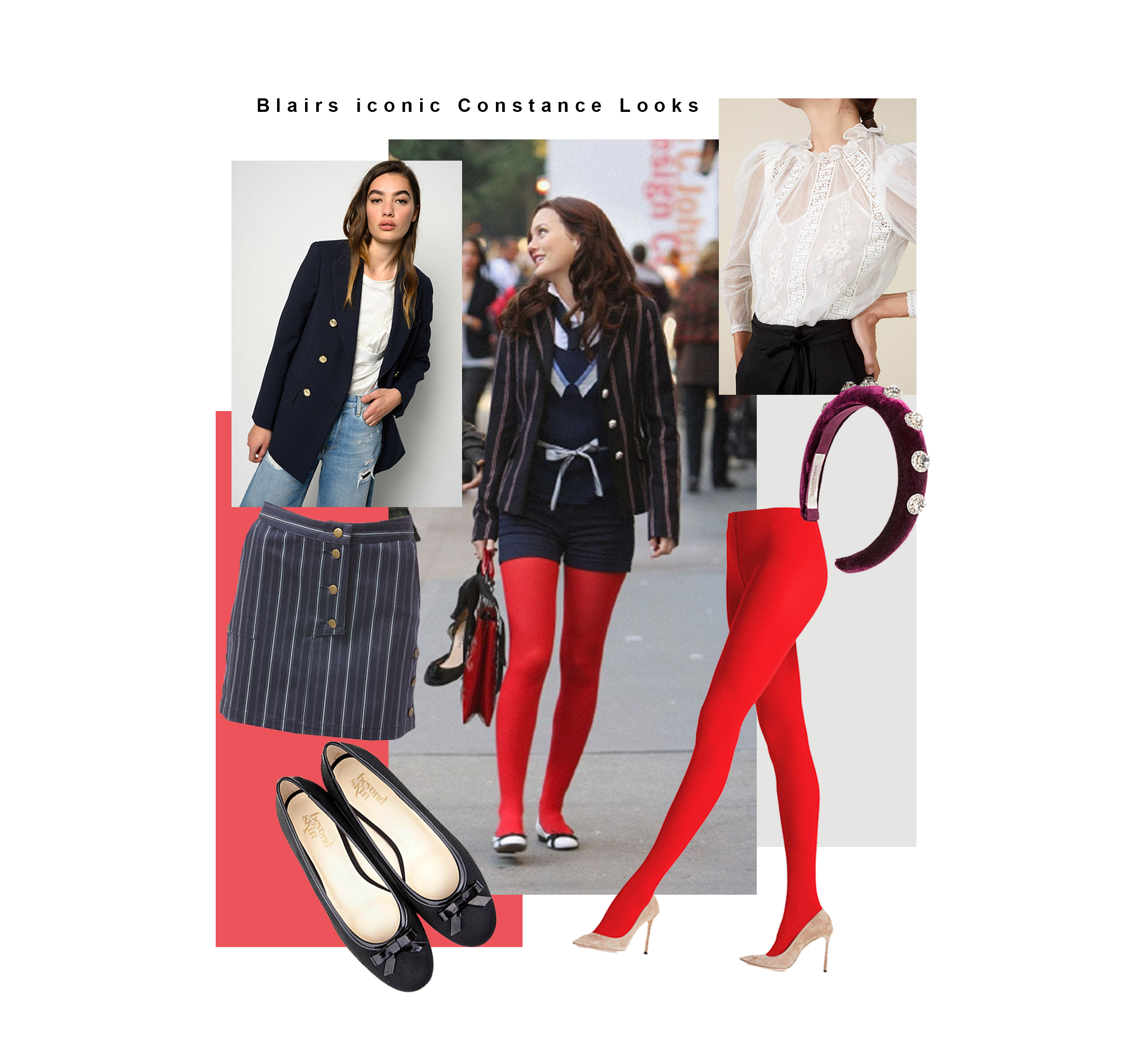 Blair Waldorf Constance School outfits