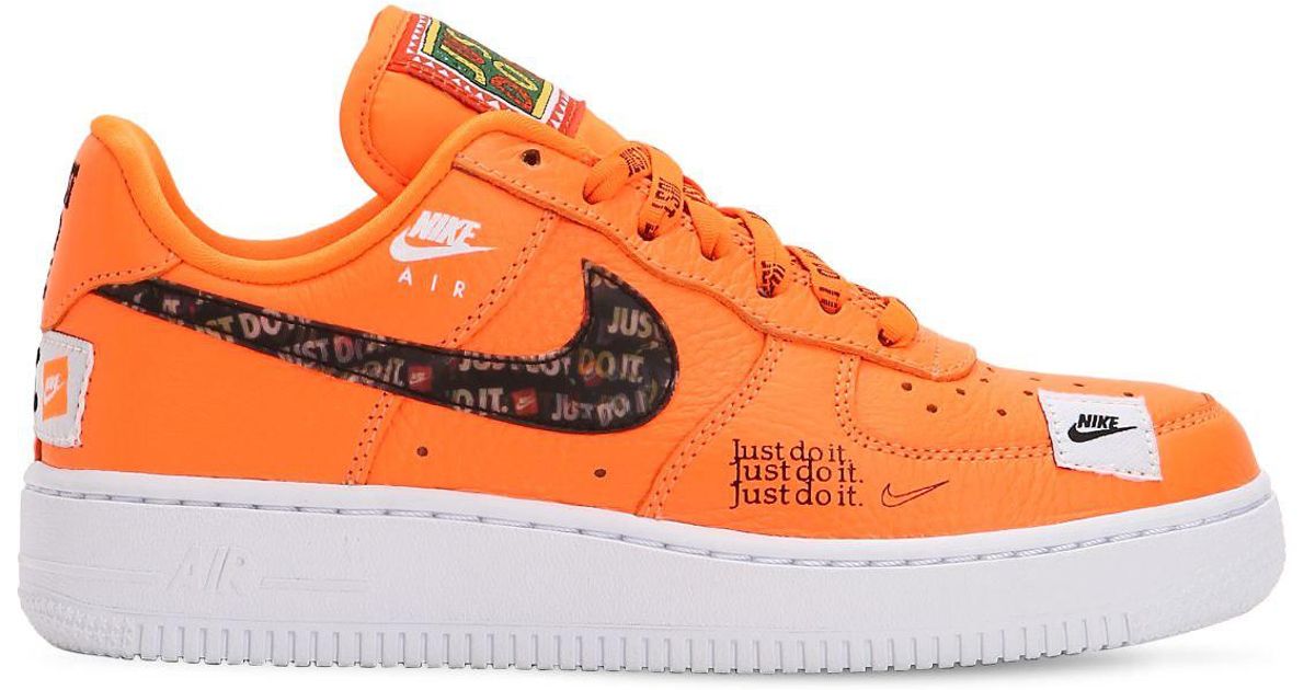 nike air force 1 just do it naranjas