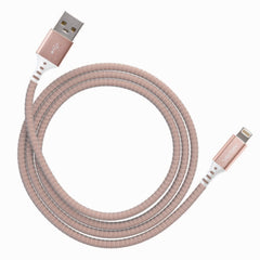 Ventev Charge/Sync Metallic Cable Lightning 4ft Rose Gold
