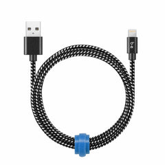 Blu Element Braided Charge/Sync Lightning to USB Cable 6ft Zebra