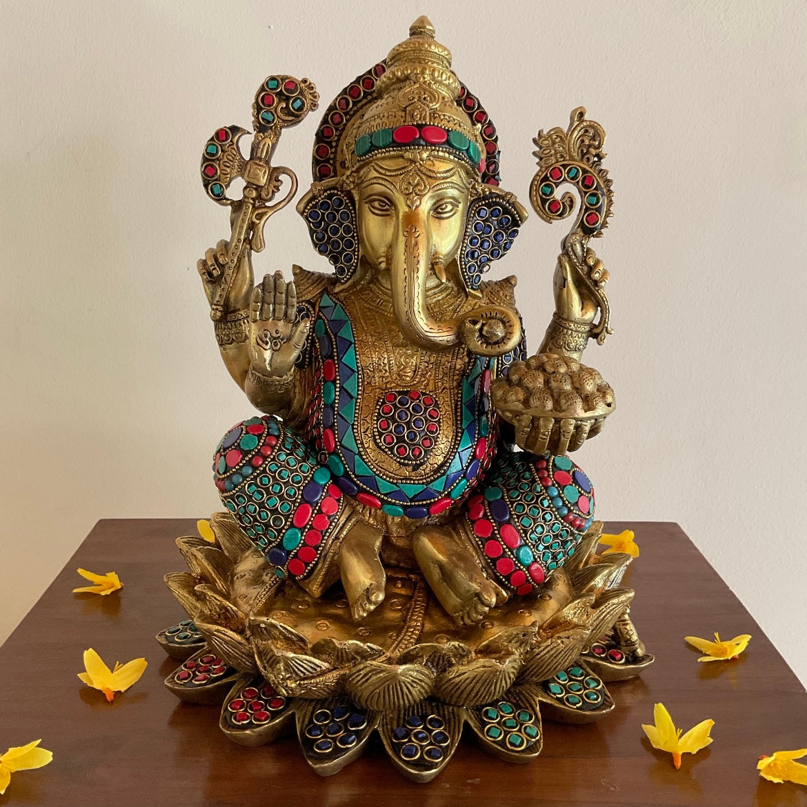 Brass Lord Ganesh Idol Statue | Indian Home Decor | Crafts N Chisel