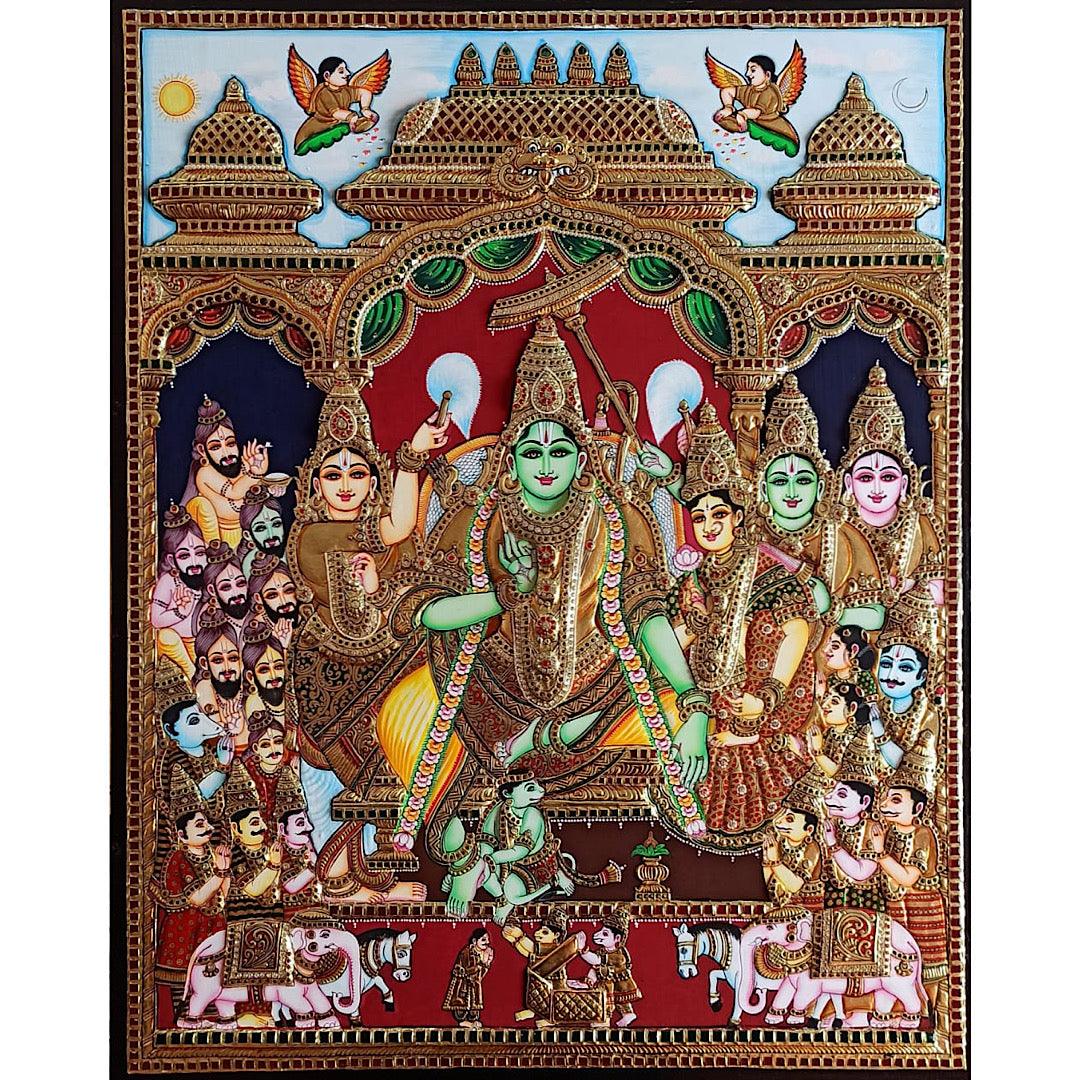 Tirupati Balaji Tanjore Painting | Traditional Decor | Crafts N Chisel