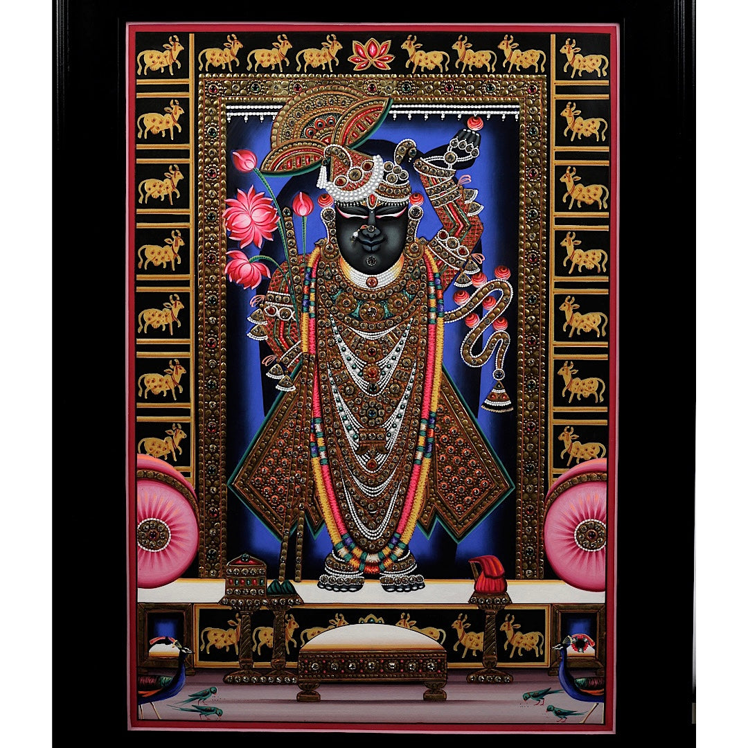 Shrinathji Pichwai Painting | Indian Wall Decor | Crafts N Chisel