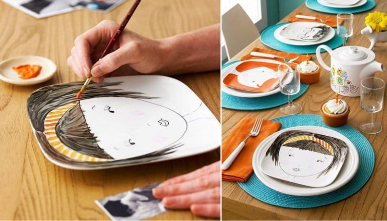 diy ceramic plate painting-painting on plate -painting plates with acrylic paint