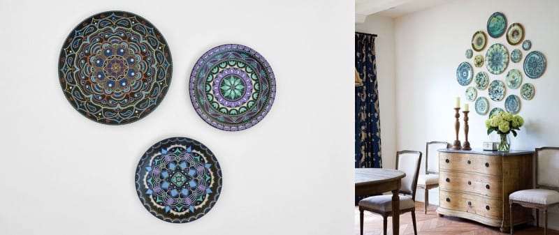 plate painting ideas-painting on plate -painting plates with acrylic paint
