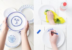 how to paint a plate-plate painting -painting on plate -painting plates with acrylic paint