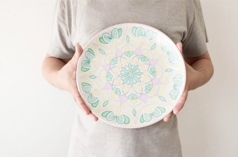 painting plate-painting on plate -painting plates with acrylic paint