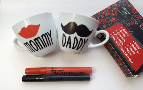 Mummy and Daddy-fathers day painting ideas-father's day painting-things to paint for fathers day-fathers day painting-painting for father's day-father daughter painting ideas
