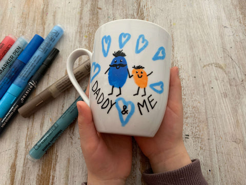 daddy quot mug-fathers day painting ideas-father's day painting-things to paint for fathers day-fathers day painting-painting for father's day-father daughter painting ideas