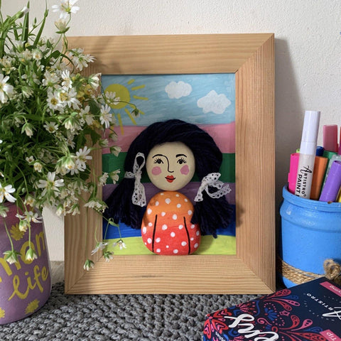 mommy's portrait craft-creative painting ideas for mom-things to paint for your mom-painting ideas for mother's day-creative mommy and daughter drawing-things to paint for mother's day-creative mother's day painting-mother's day painting