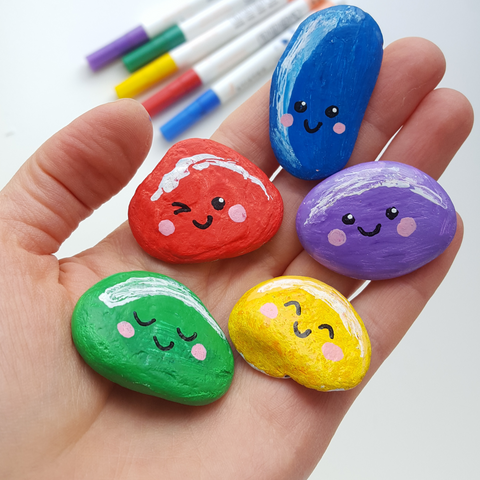 jelly bean-kindness rocks designs-easy kindness rock designs-kindness rock ideas-kindness rocks ideas