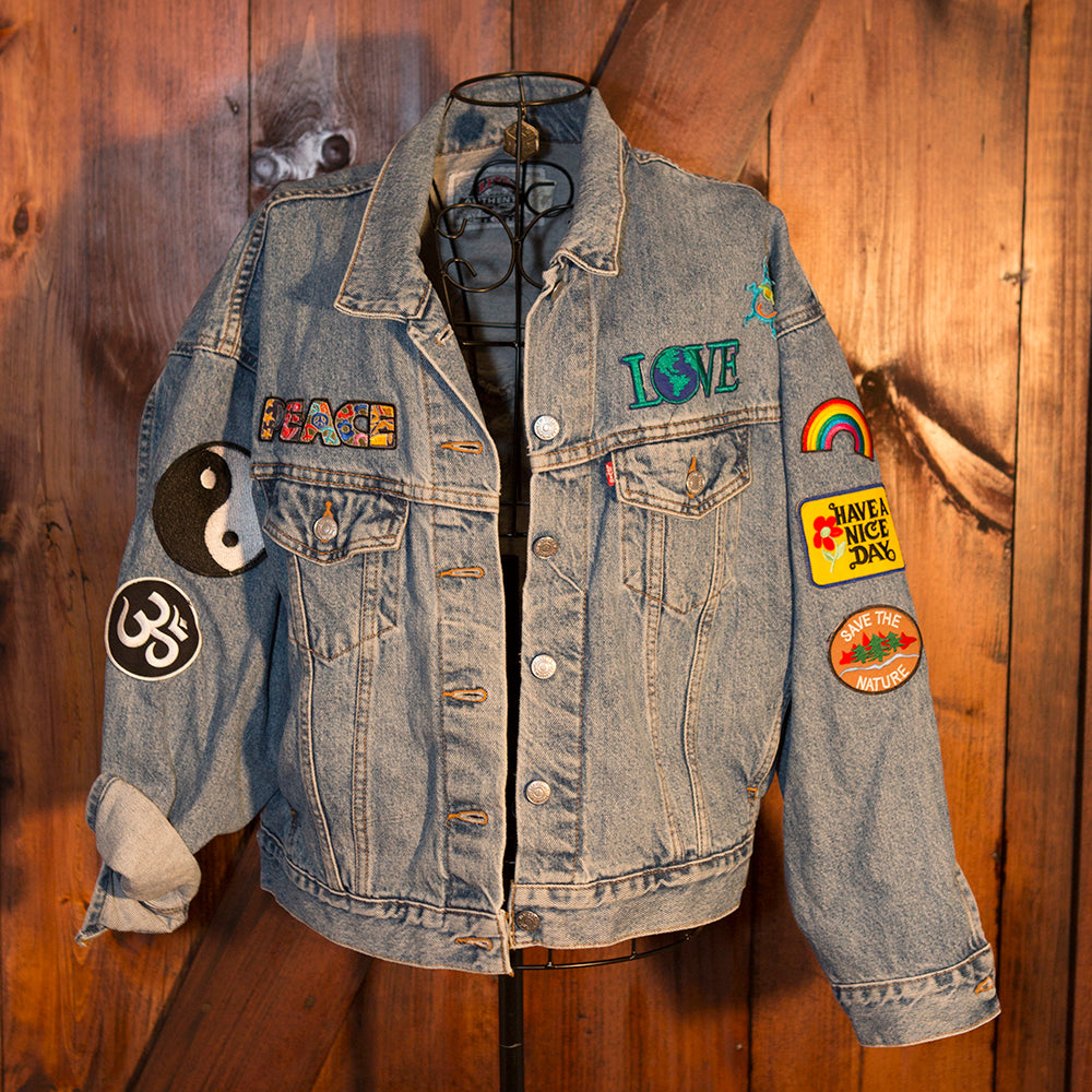 levis jacket with patches