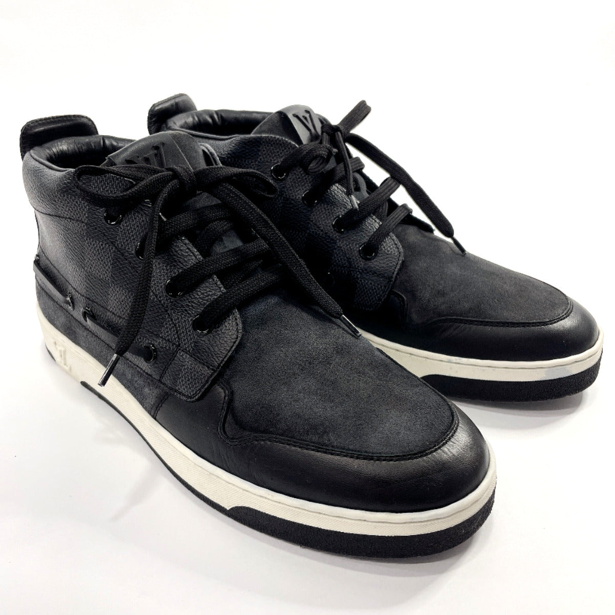 VUITTON sneakers Damier Grafitto Black mens Used – JP-BRANDS.com