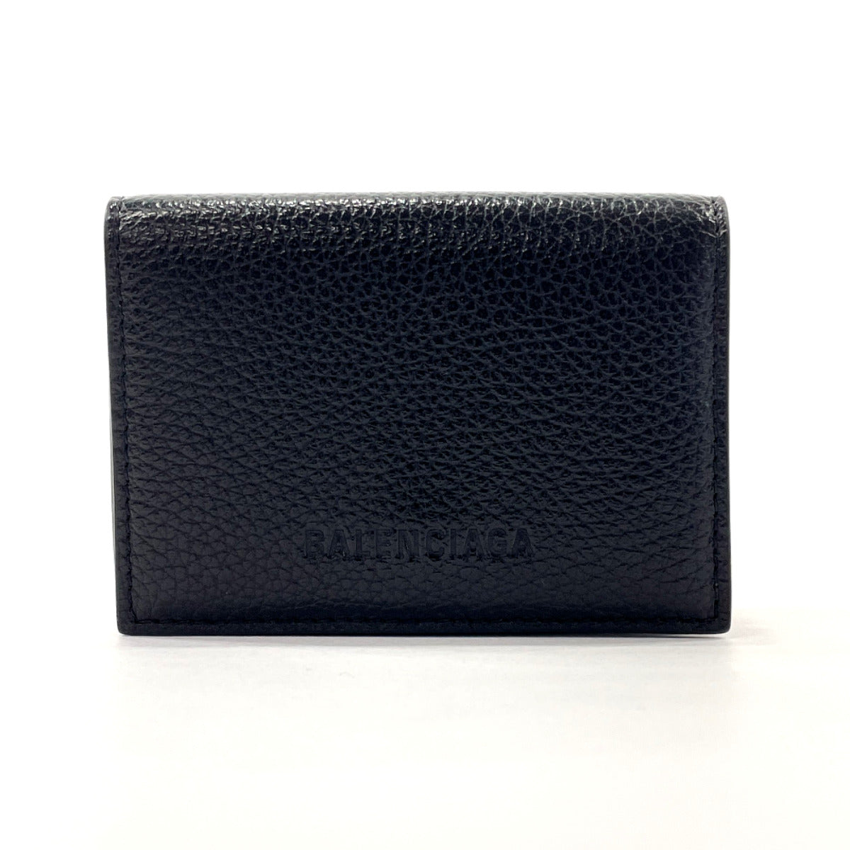 BALENCIAGA Tri-fold wallet 664037 ESSENTIAL MINI leather Black – JP-BRANDS.com