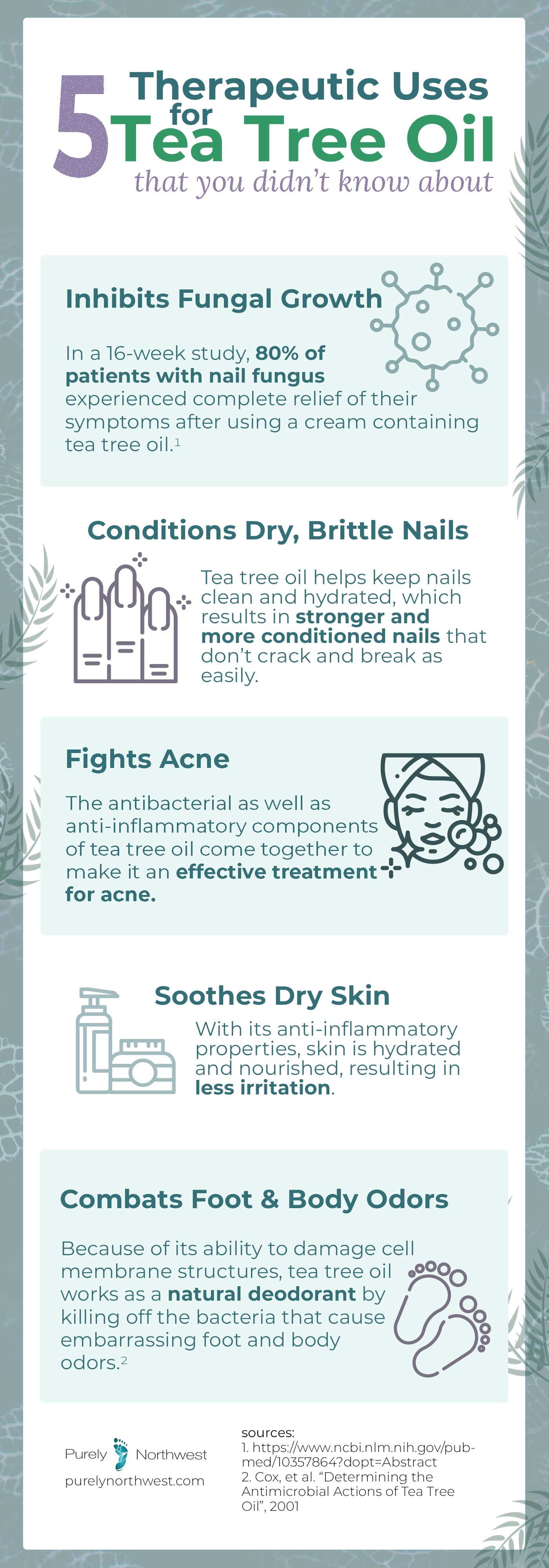 5 Therapeutic Uses for Tea Tree Oil that you didn't know about. Read more below. 
