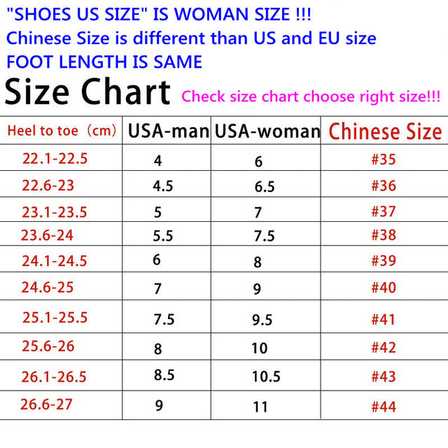 shoe size conversion chinese to us